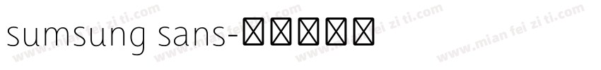 sumsung sans字体转换